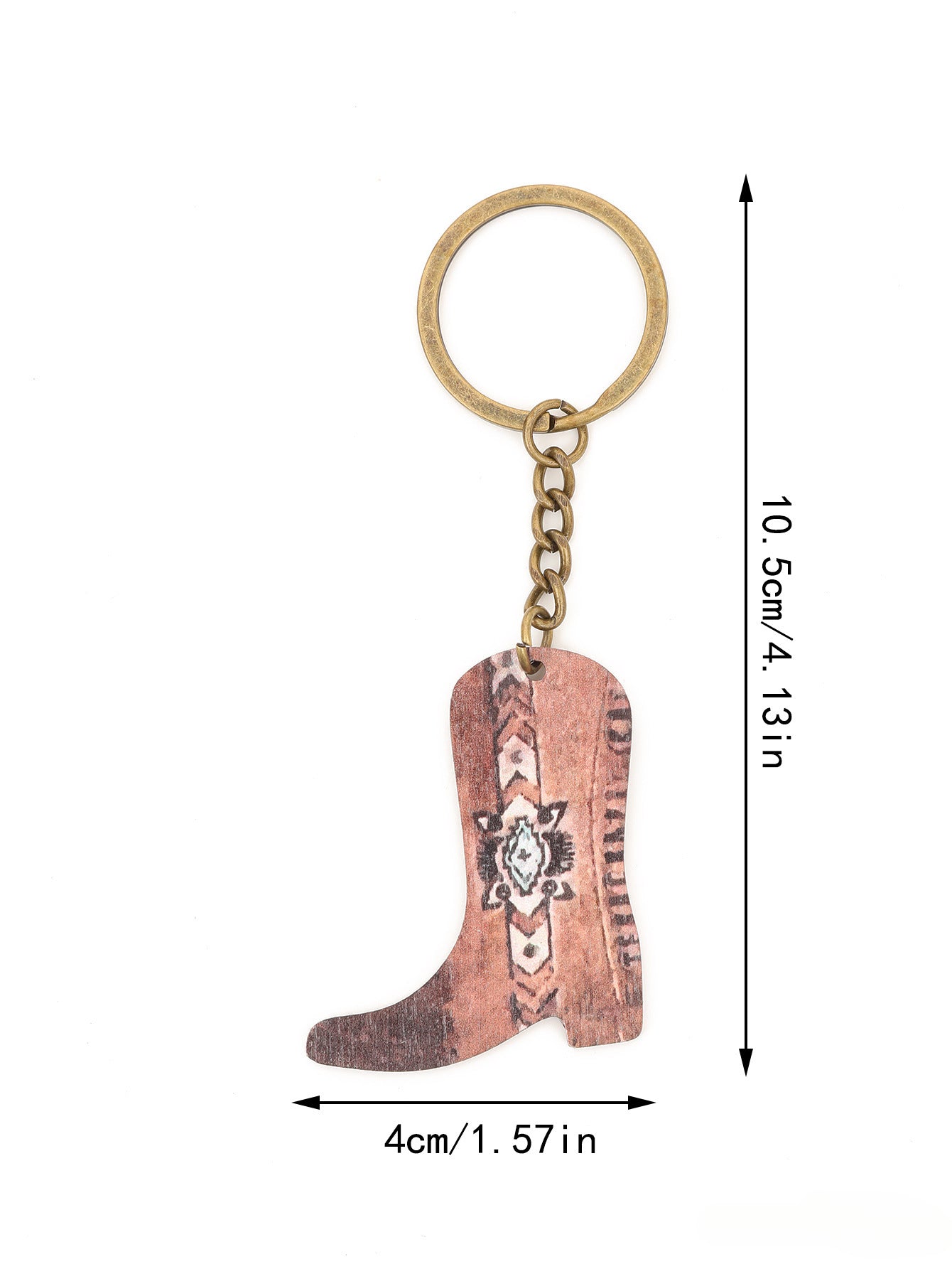 Wholesale of Zinc Alloy Keychains for Western Style Boots